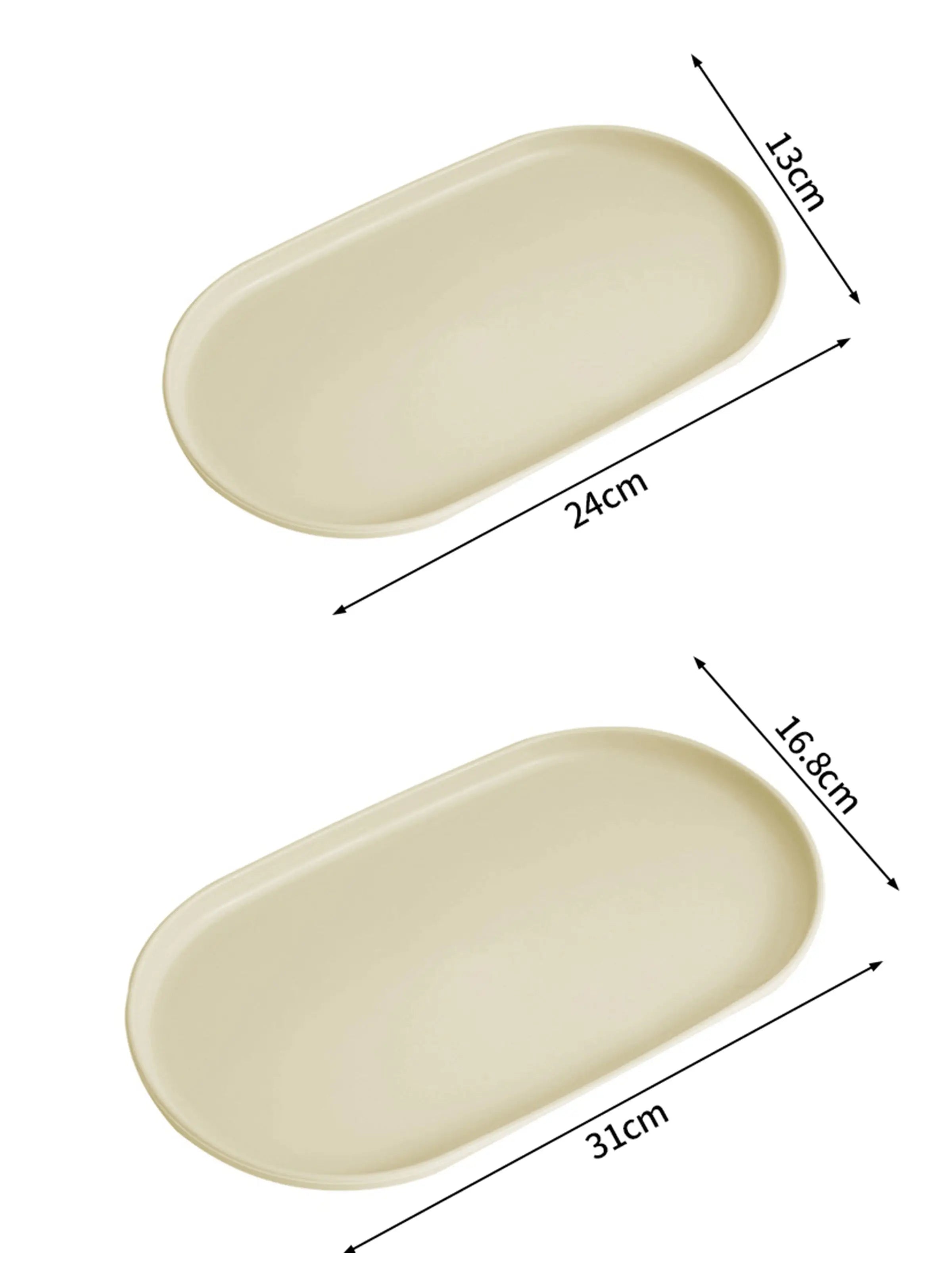 Stackable Oval Nordic Style Tray