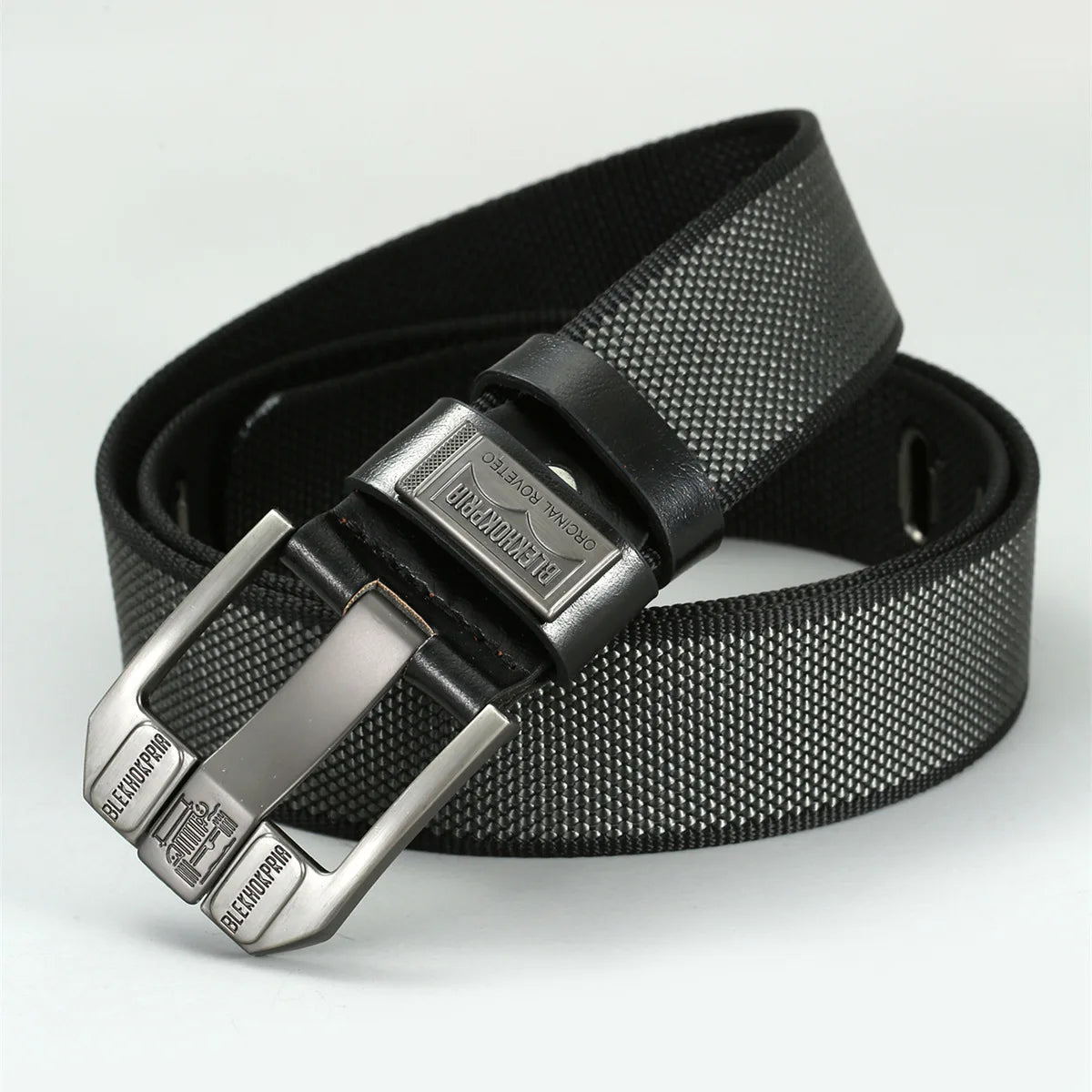 Men’s Retro Canvas Belt with Metal Pin Buckle