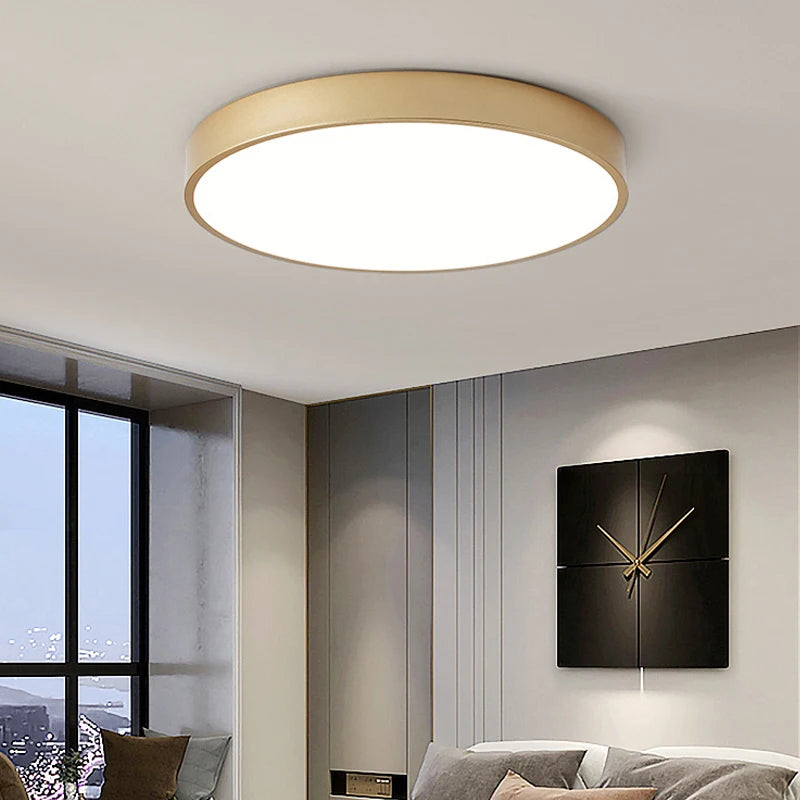 Macaron LED Ceiling Light – Nordic Minimalist Ultra-Thin Design