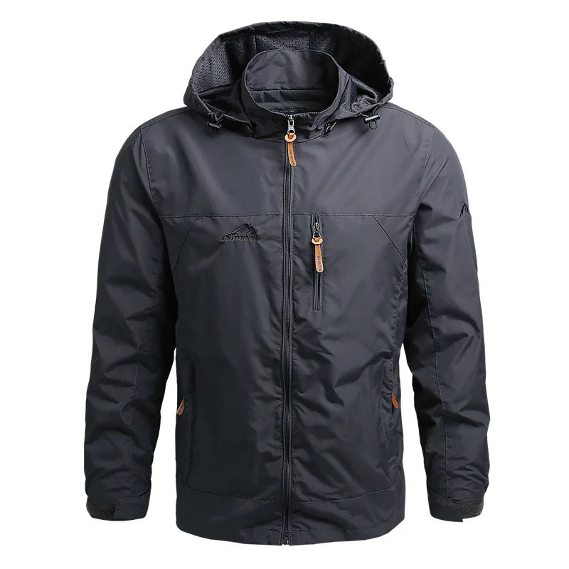 Men’s Tactical Windbreaker Jacket – Waterproof, Lightweight & Hooded