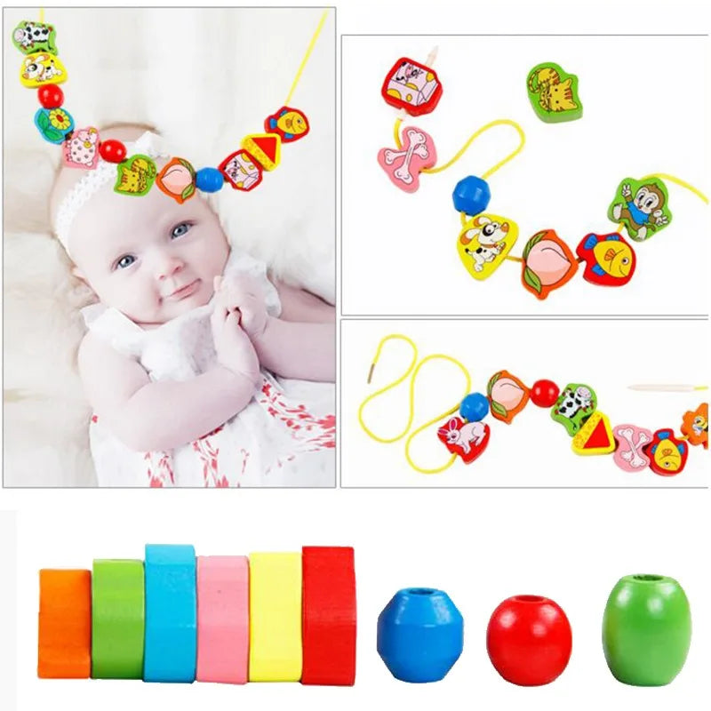 Wooden Threading Beads Toy