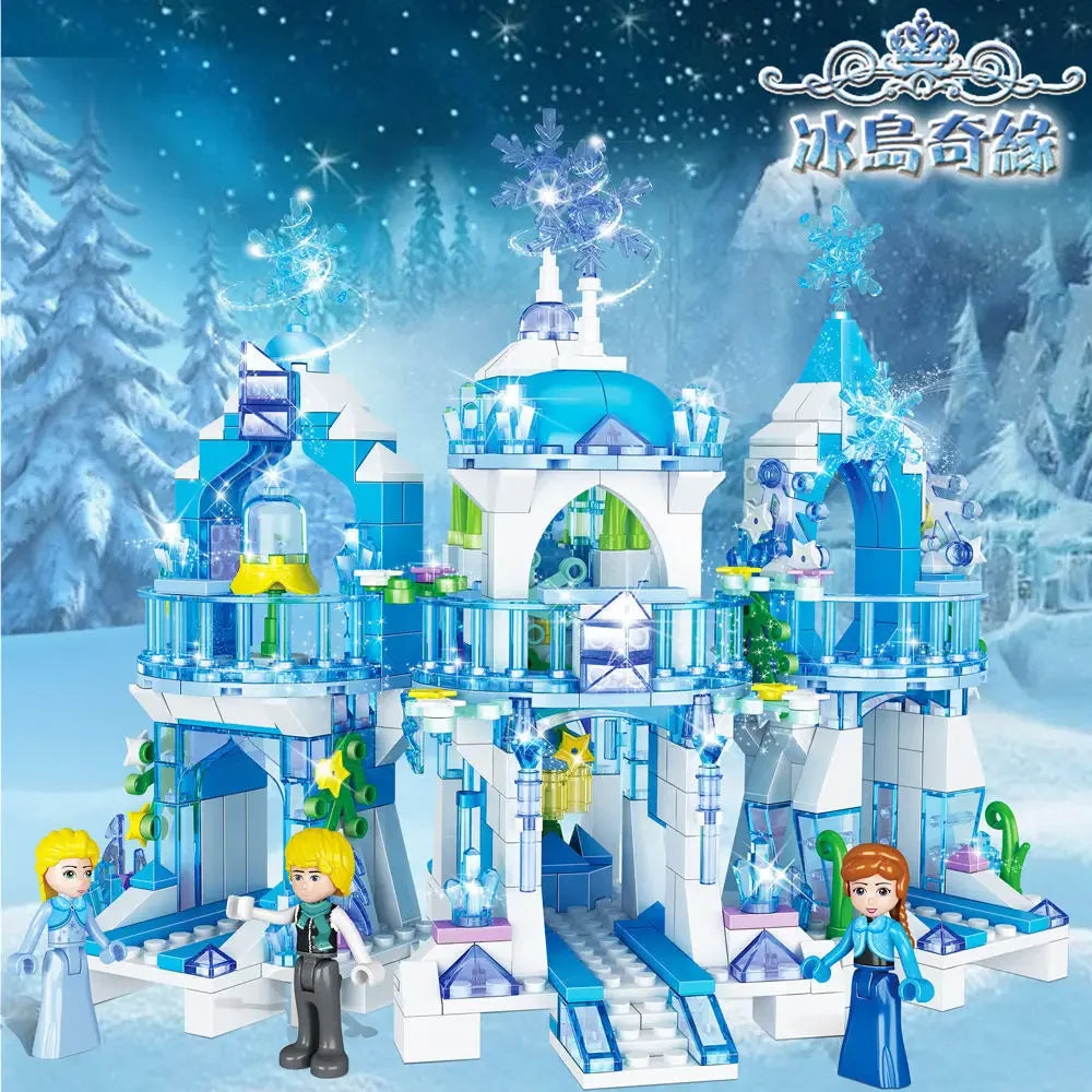 Frozen Princess Ice Castle Building Blocks Set