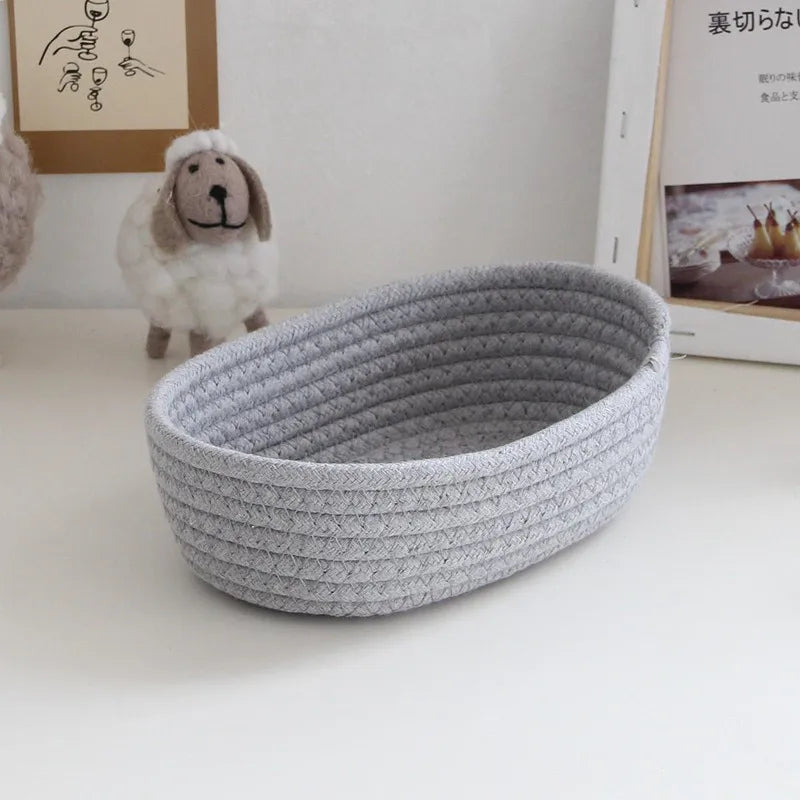 Nordic Cotton Rope Woven Storage Baskets