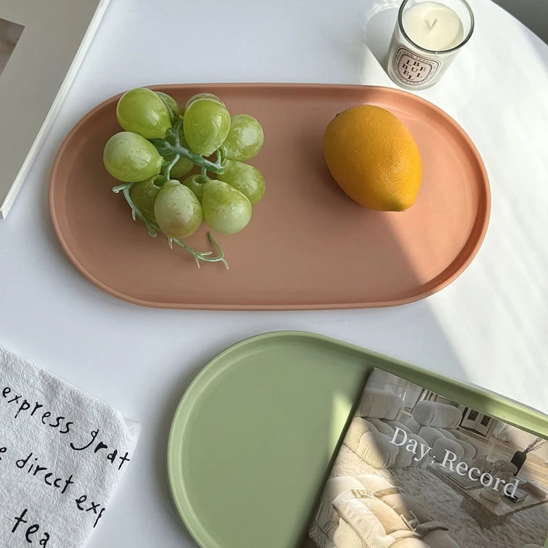 Stackable Oval Nordic Style Tray