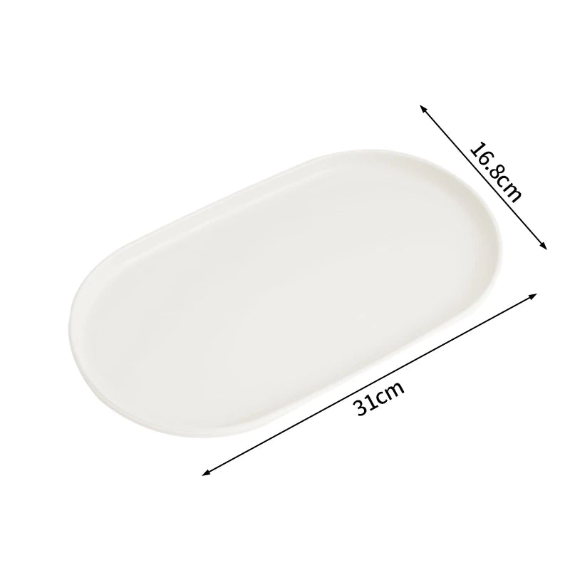 Stackable Oval Nordic Style Tray