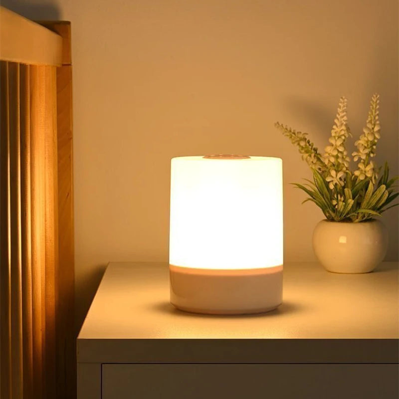 Touch LED Bedside Lamp – Dimmable & Rechargeable Night Light