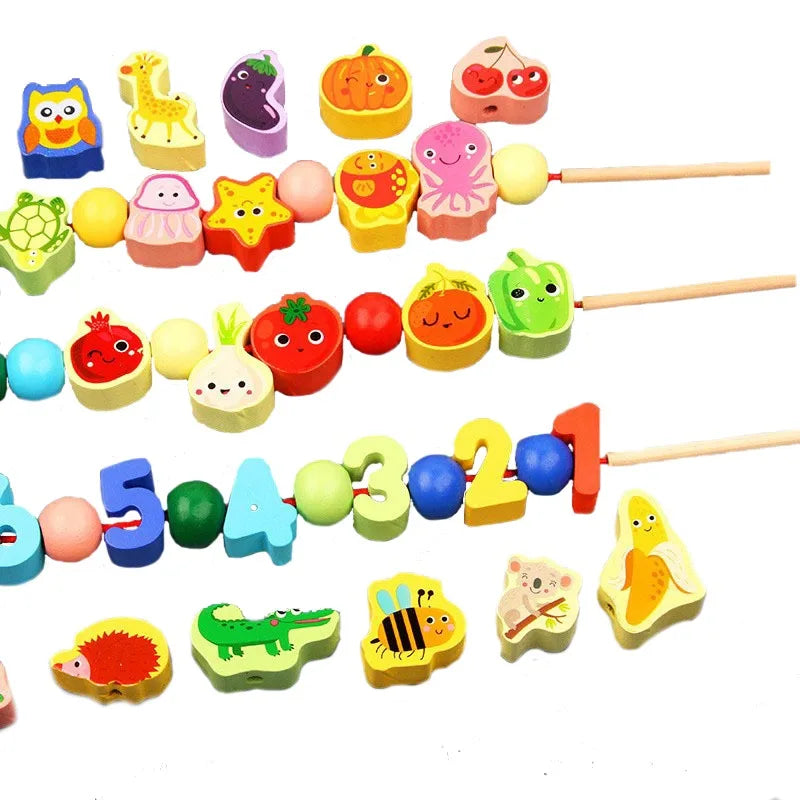 Wooden Threading Beads Toy