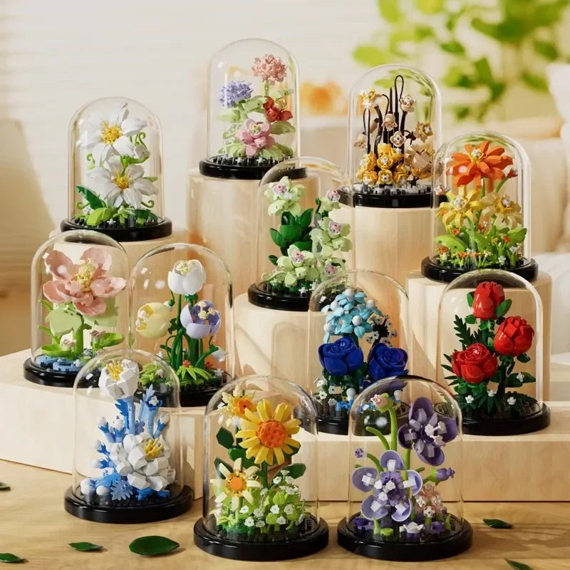 Mini Flower Bouquet Building Blocks