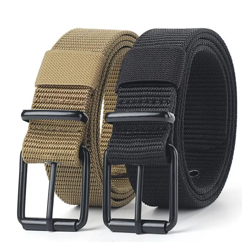 Men’s Canvas Belt with Metal Pin Buckle