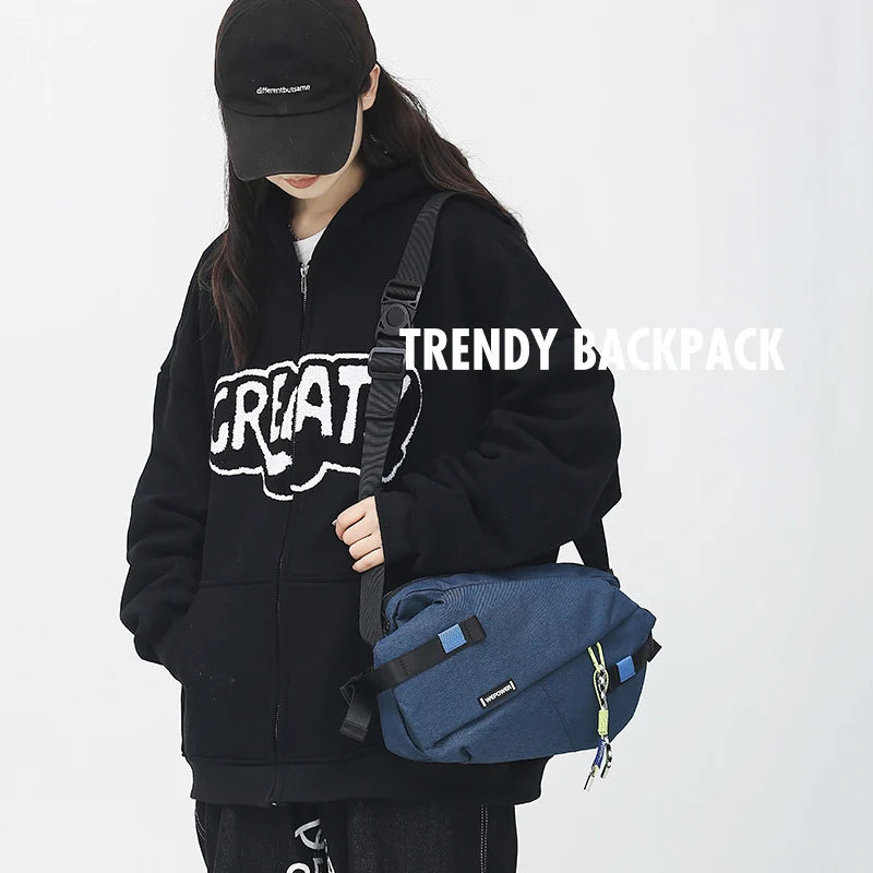 High-Quality Nylon Waist & Chest Crossbody Bag