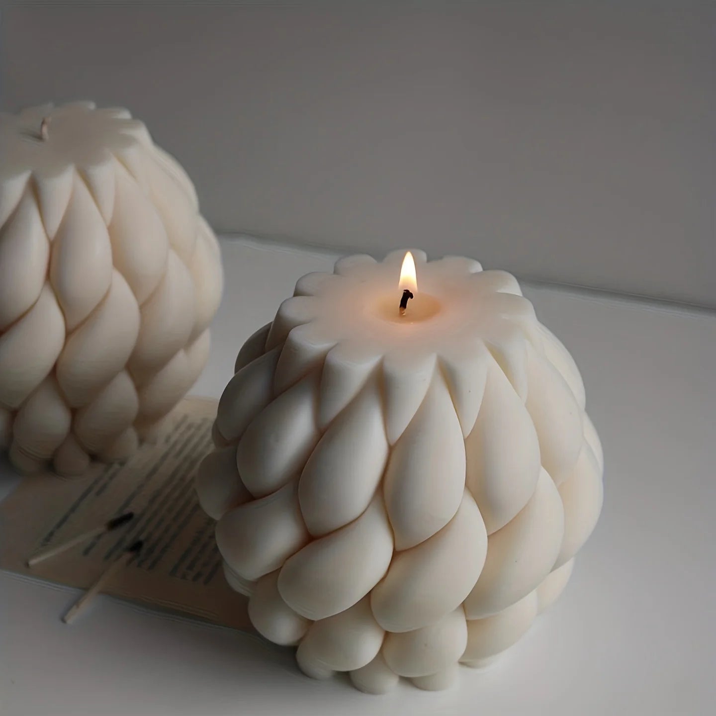 Geometric Wave Candle Mold – Modern Abstract Silicone Mold for Decorative & Aromatherapy Candles