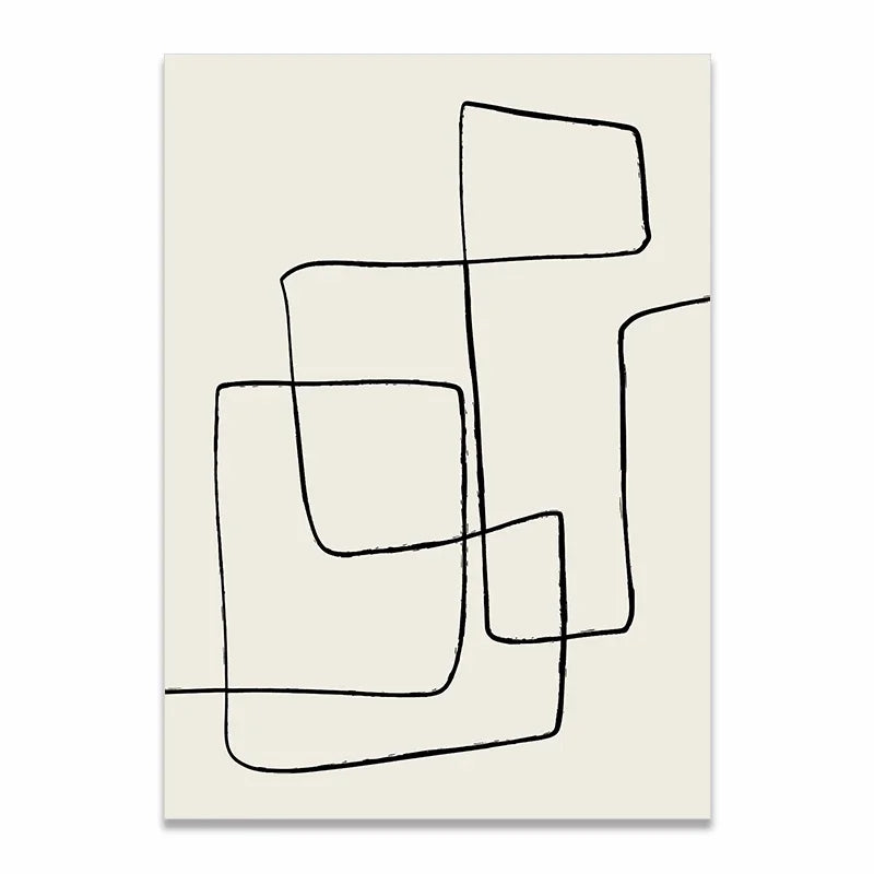 Scandinavian Abstract Matisse Poster – Minimalist Canvas Wall Art