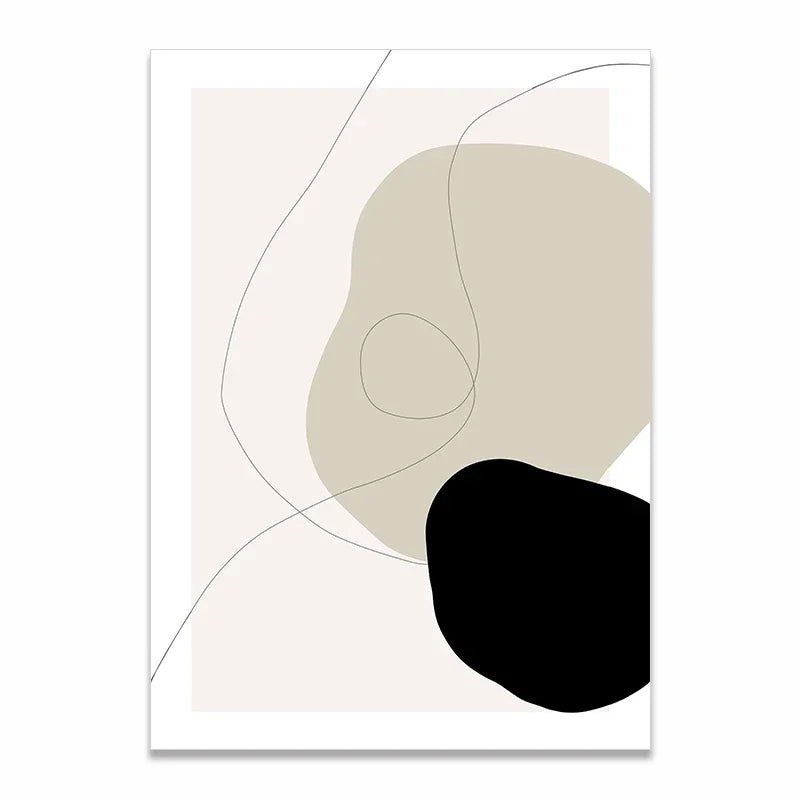 Scandinavian Abstract Matisse Poster – Minimalist Canvas Wall Art