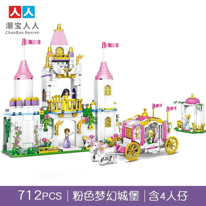 Frozen Princess Ice Castle Building Blocks Set