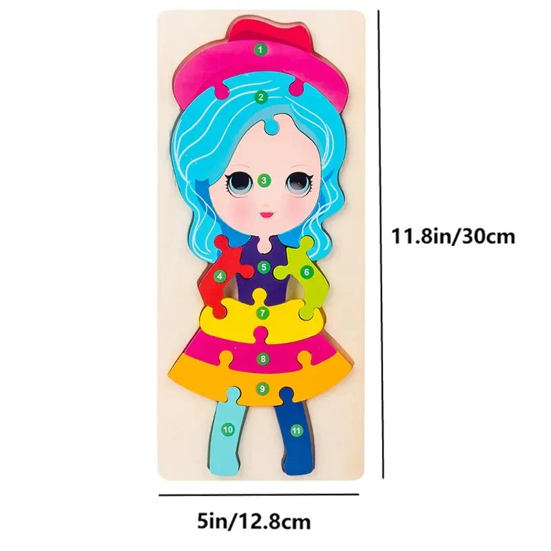 Wooden Puzzle Set for Kids