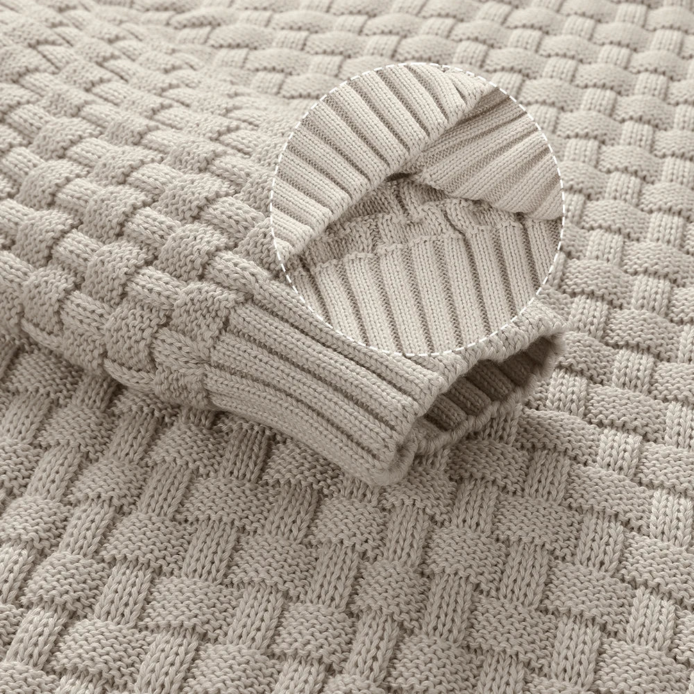 Men’s Winter Knitted Sweater – Soft, Warm & Textured Crew Neck Pullover