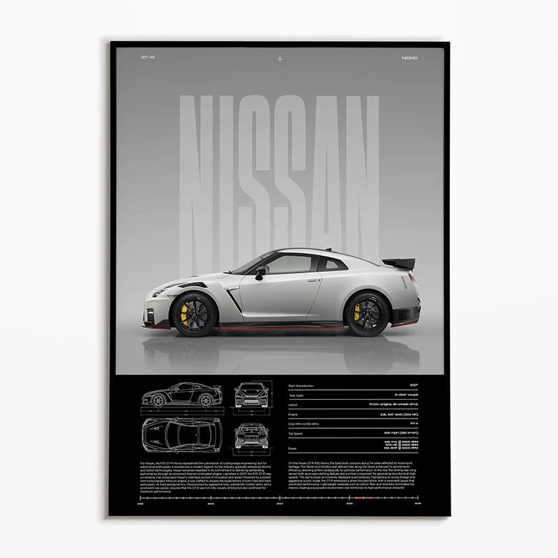 Black & White Classic Cars Poster – Vintage Canvas Wall Art