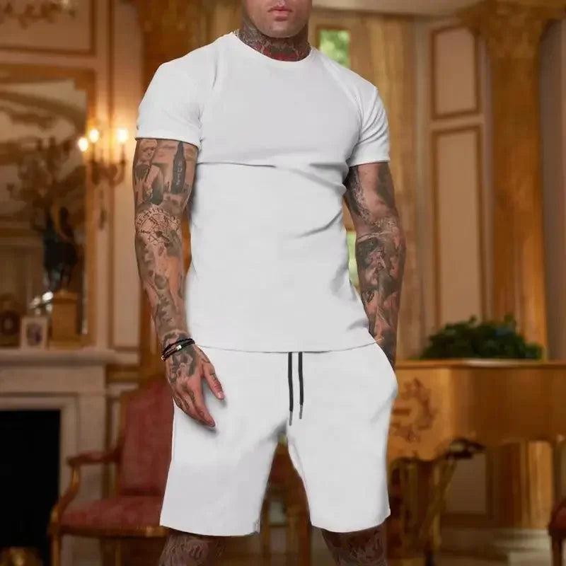 2025 Men’s Breathable Sportswear Set – Quick-Dry T-shirt & Shorts