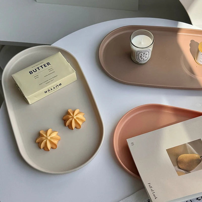 Stackable Oval Nordic Style Tray