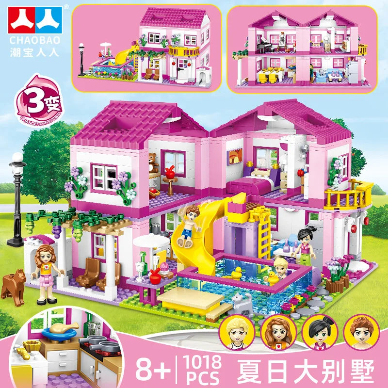 Frozen Princess Ice Castle Building Blocks Set