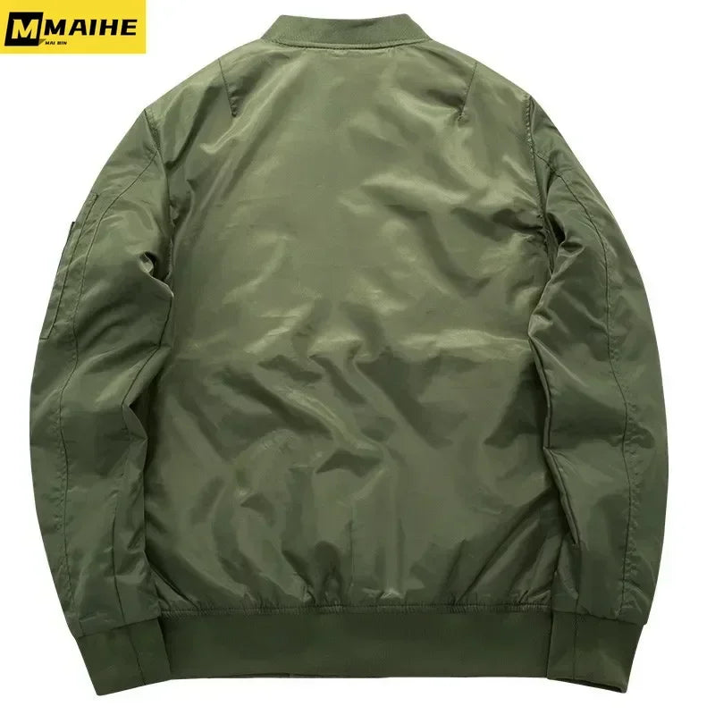 Men’s MA1 Pilot Bomb Jacket – Thickened Military Baseball Style