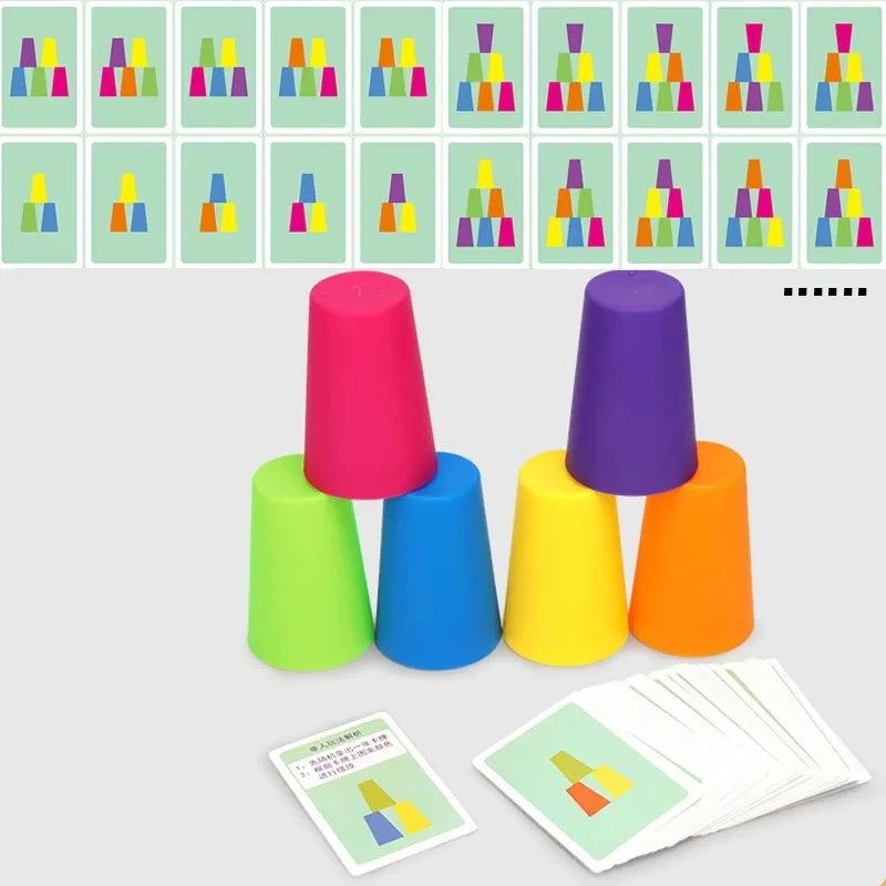 Montessori Stacking Cup Game