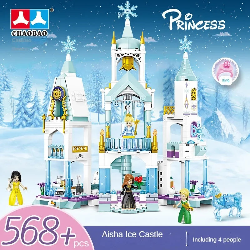 Frozen Princess Ice Castle Building Blocks Set
