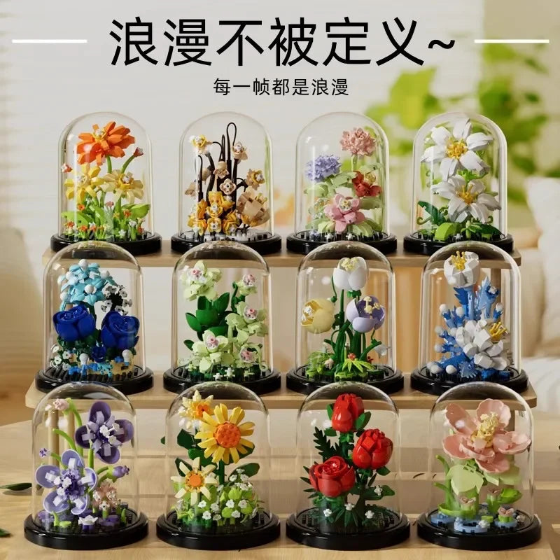 Mini Flower Bouquet Building Blocks