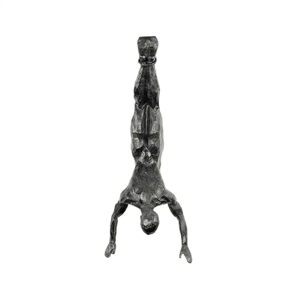 Athlete Rock Climbing Man Resin Wall Sculpture