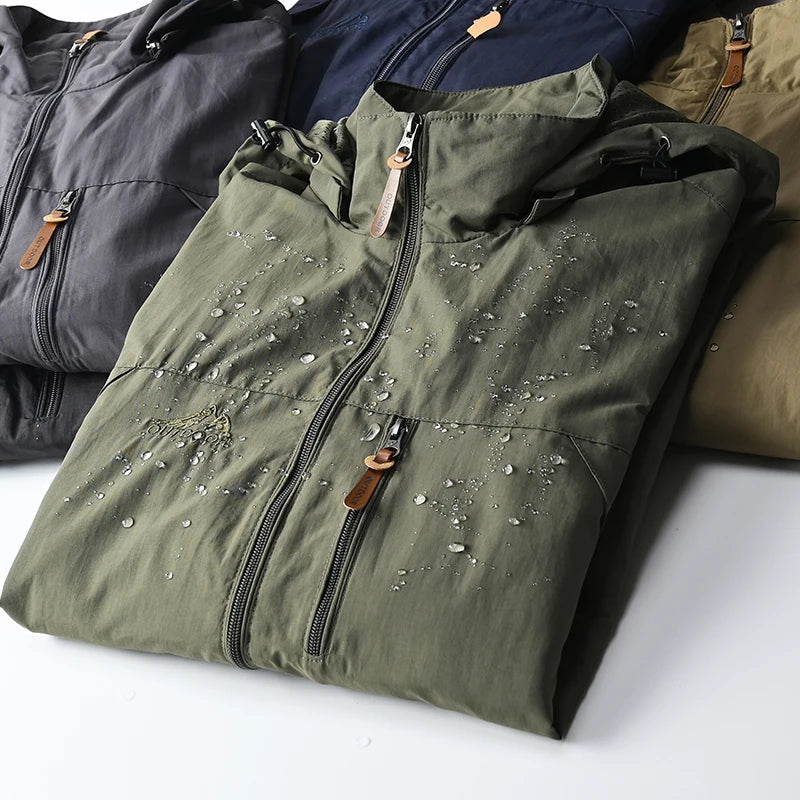 Men’s Tactical Windbreaker Jacket – Waterproof, Lightweight & Hooded