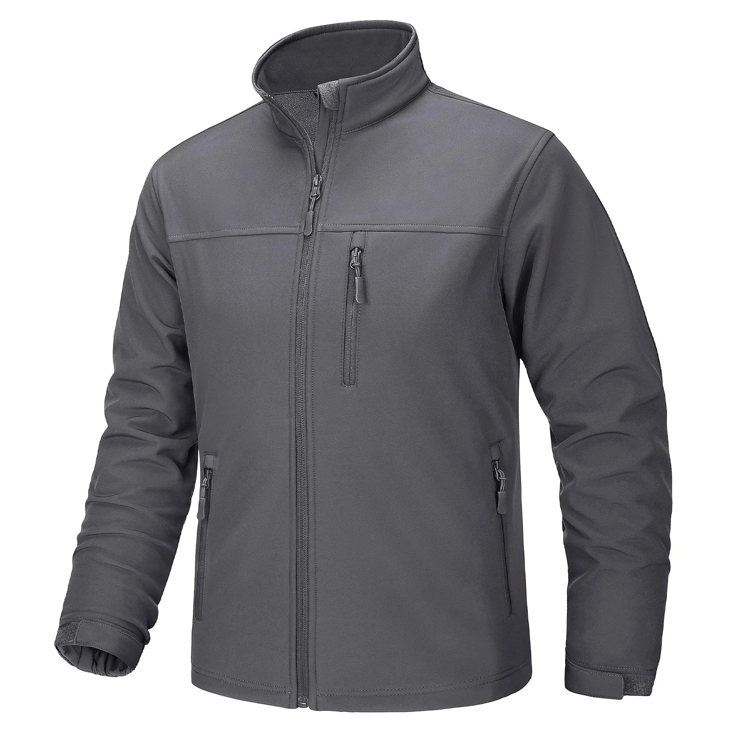 TACVASEN Men’s Waterproof Fleece Lining Windbreaker – Softshell Thermal Outdoor Jacket