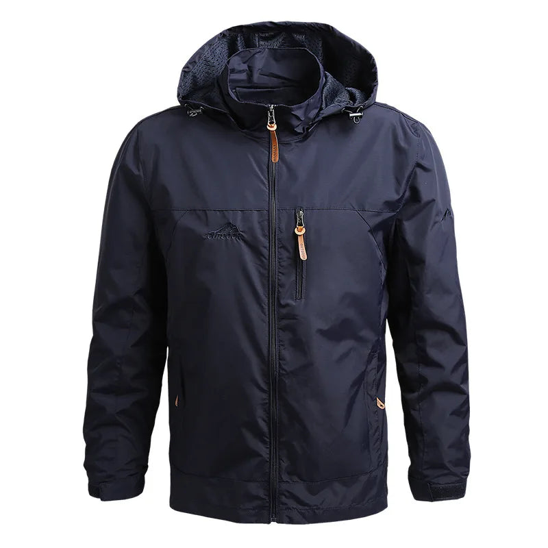 Men’s Tactical Windbreaker Jacket – Waterproof, Lightweight & Hooded