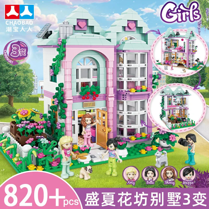 Frozen Princess Ice Castle Building Blocks Set