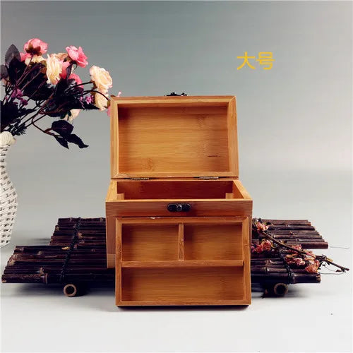 Bamboo Jewelry Storage Box – Handcrafted Wooden Organizer