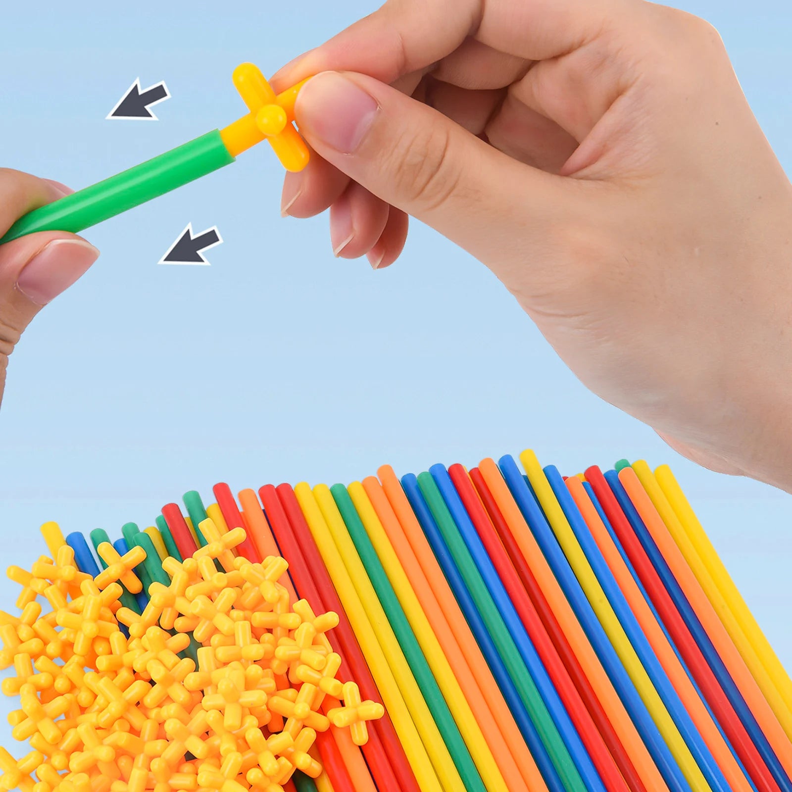 Magic Straw Builders – Flexible STEM Construction Kit