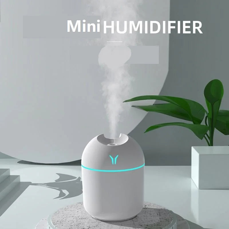 250ml USB Mini Air Humidifier – Ultrasonic Aroma Diffuse