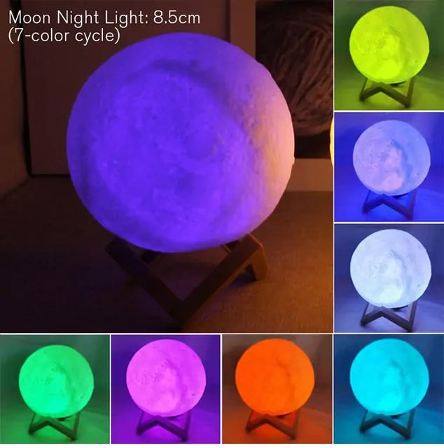 Magical LED Moonlight: Battery-Powered Lunar Lamp