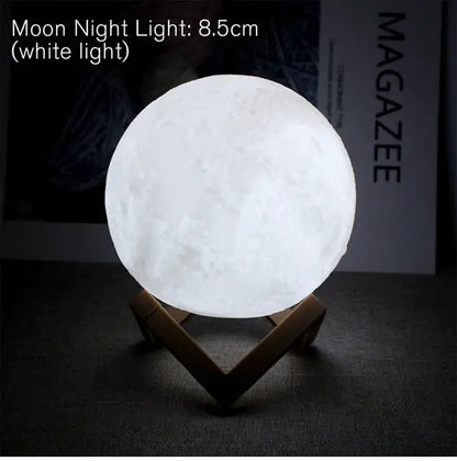 Magical LED Moonlight: Battery-Powered Lunar Lamp