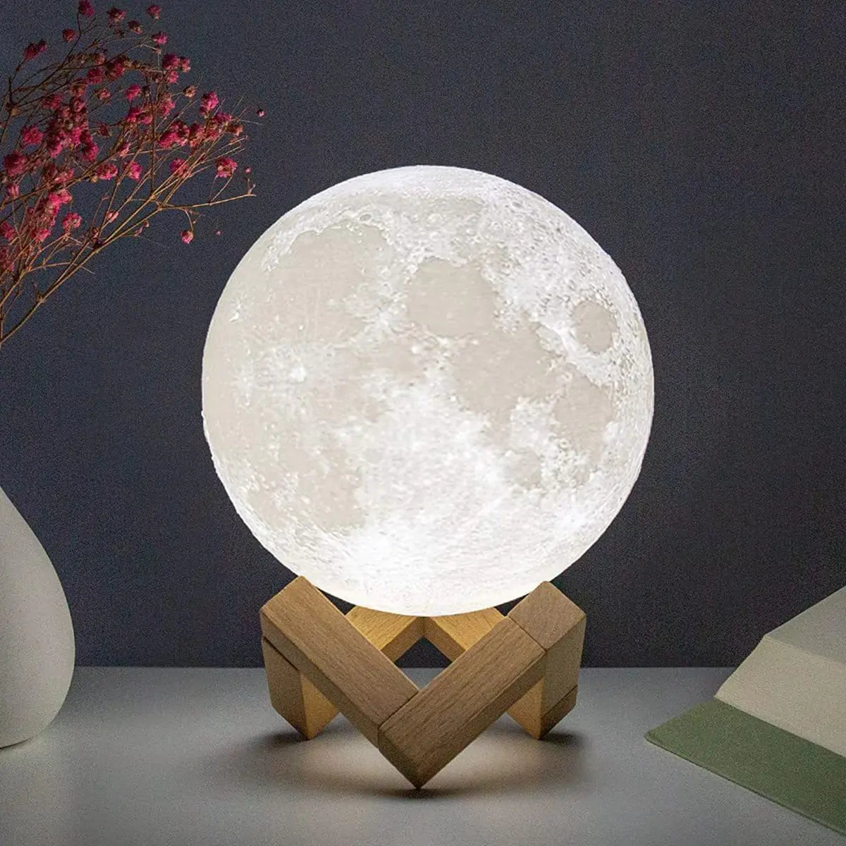 Magical LED Moonlight: Battery-Powered Lunar Lamp