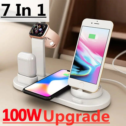 PowerCharge Pro 100 - 7-in-1 Rapid Wireless Charging Station