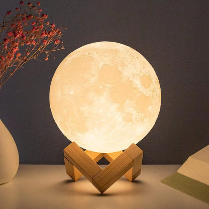 Magical LED Moonlight: Battery-Powered Lunar Lamp