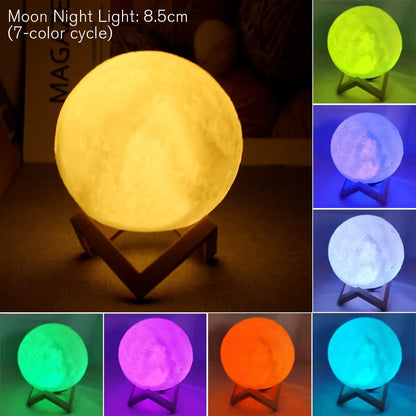 Magical LED Moonlight: Battery-Powered Lunar Lamp