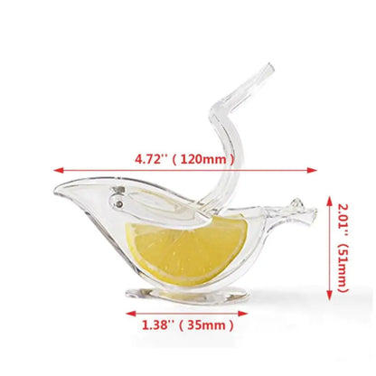 Transparent Fruit Squeezer with Acrylic Lemon Clip