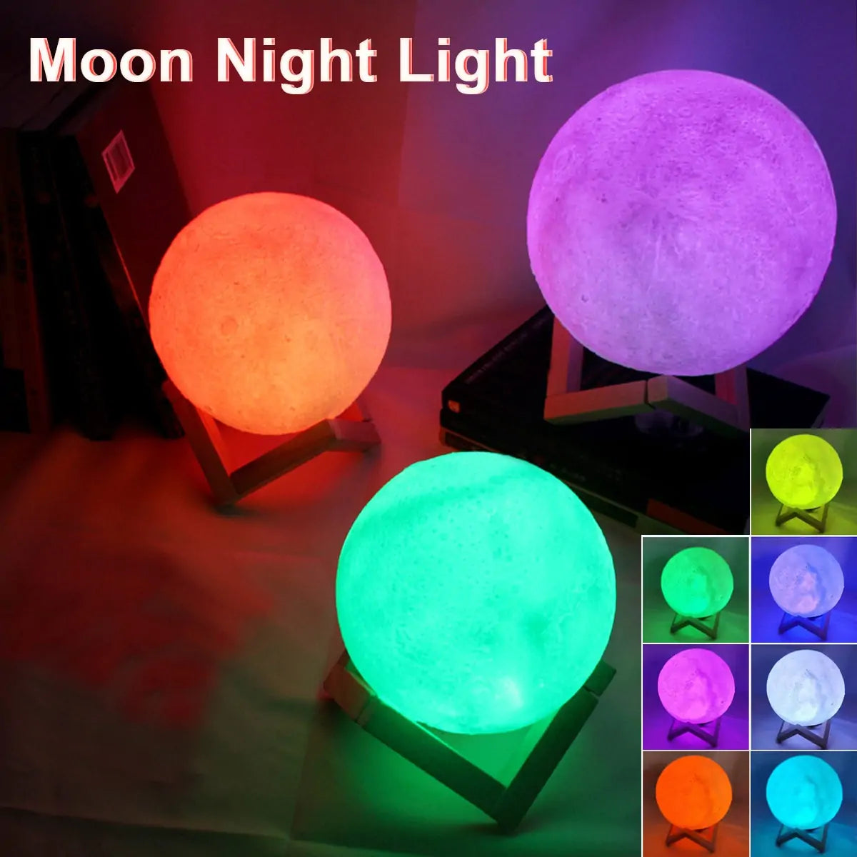 Magical LED Moonlight: Battery-Powered Lunar Lamp